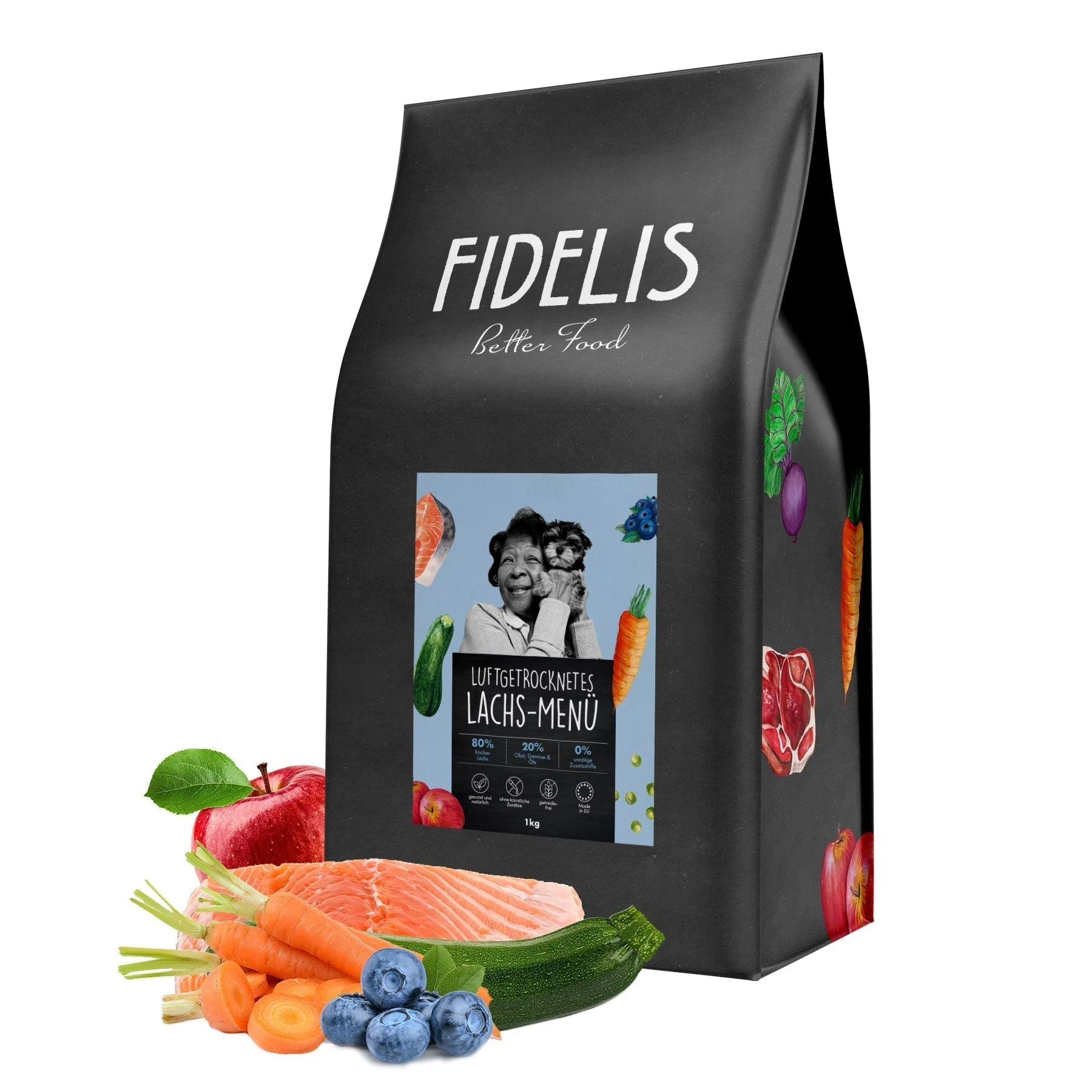 Sušena pasja hrana Air-Dried Menu LOSOS Fidelis 1kg