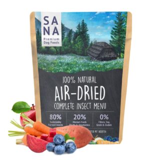 Sušena pasja hrana Air-Dried Menu Insekti SANA