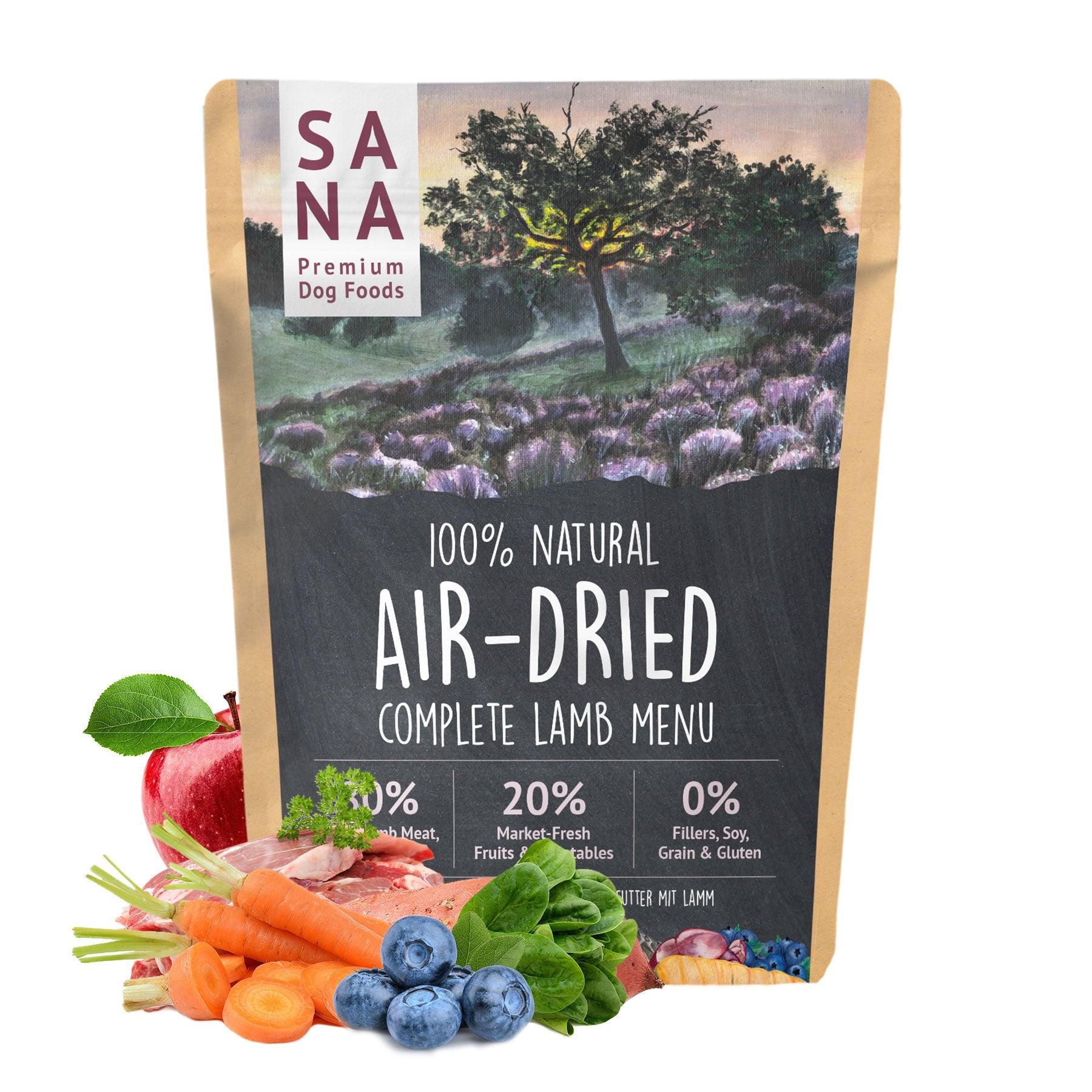 Sušena pasja hrana Air-Dried Menu OVCA SANA