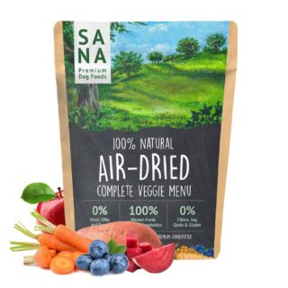 Sušena pasja hrana Air-Dried Menu VEGGIE SANA